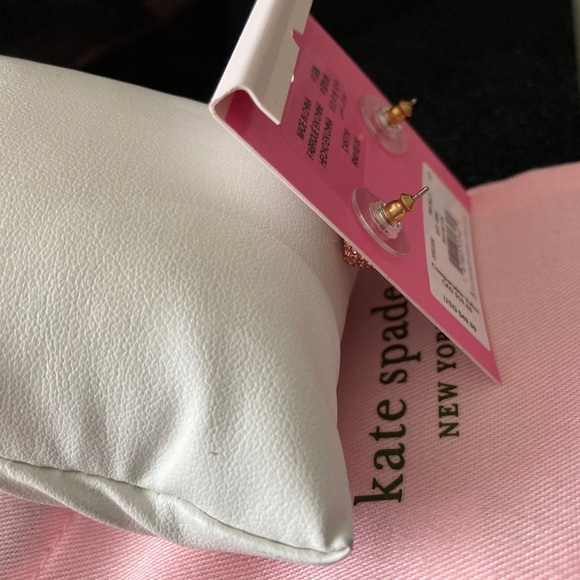 **LAST ONE**Kate Spade Pave Pink Pig Studs - Picture 4 of 4